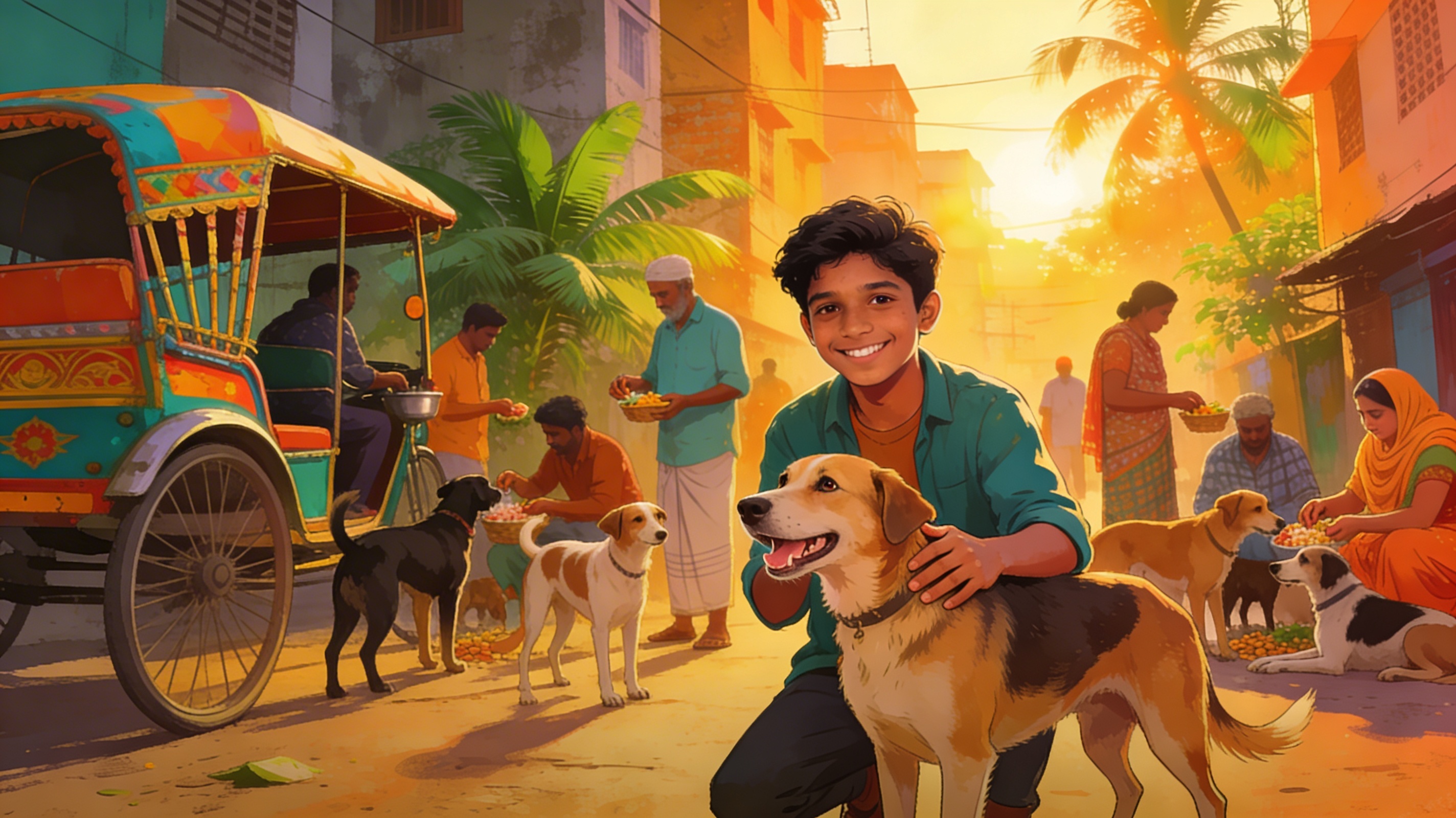 Community caring for dogs in Bangladesh